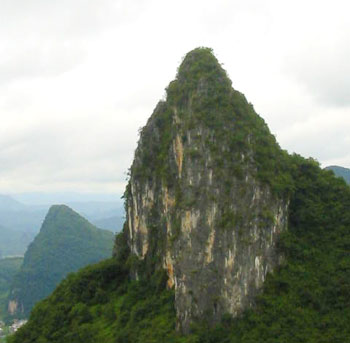 One of the views from Moon Hill, Yangshuo